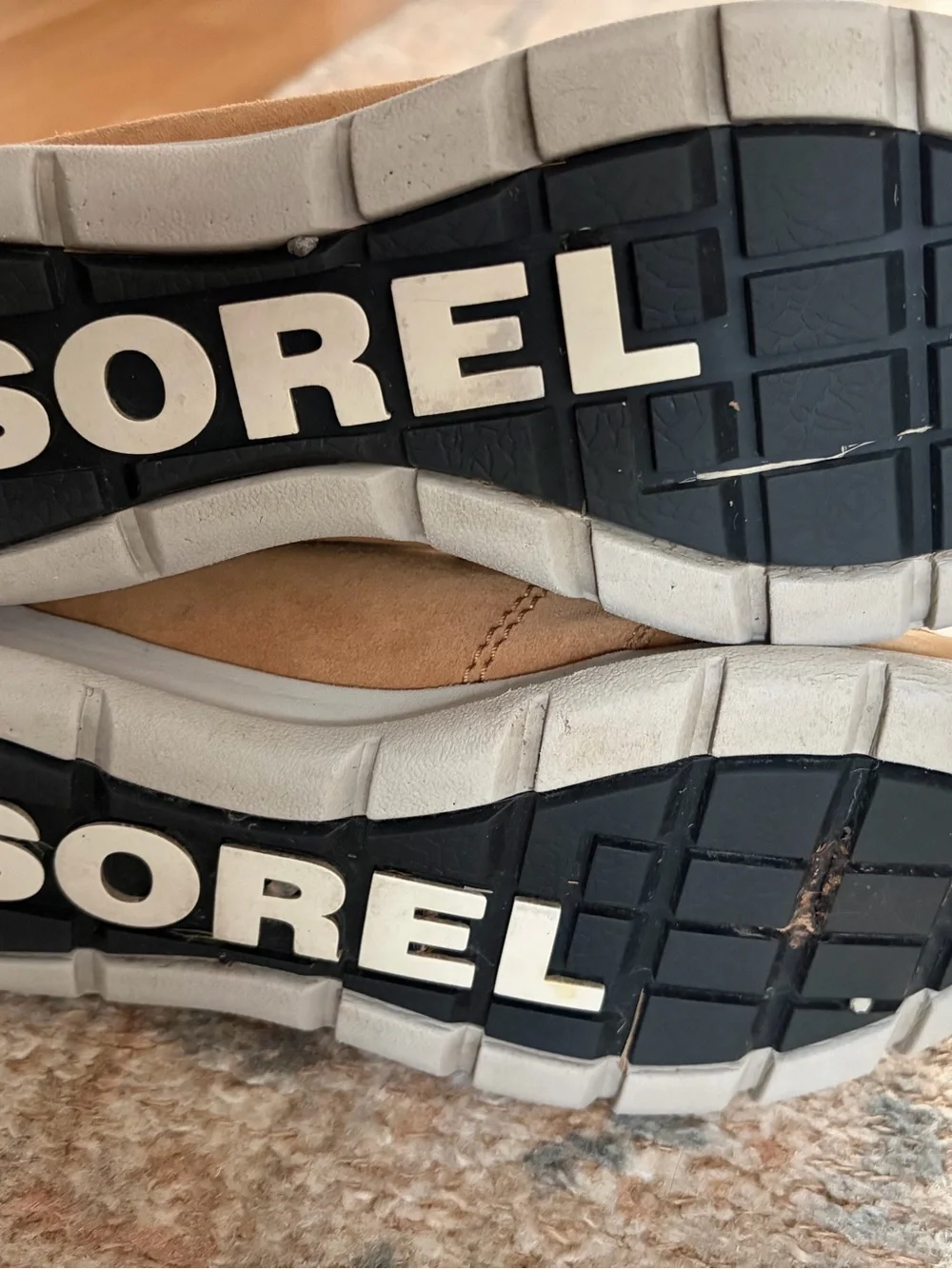 Sorel Boots Gray and Tan